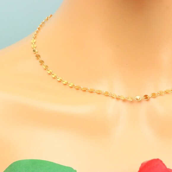 Delicate & Contemporary Necklace Chain, A Lovely Choice for Women, EVCH1555 - Picture 4 of 10